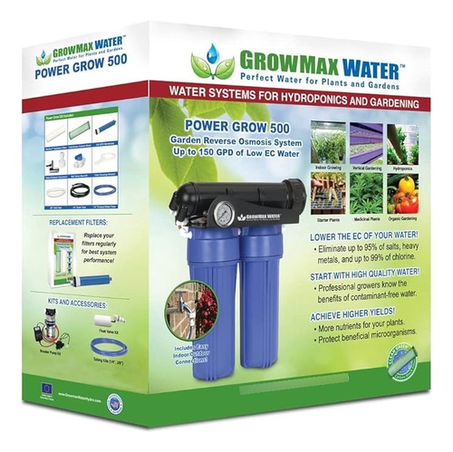 Grow Max Filtro Ósmosis Inversa 500 Lt 5 Micras