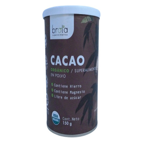 Cacao Orgánico En Polvo. Brota 150gr.