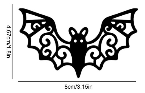 72 Pegatinas De Halloween Impermeables Con Forma De Murciéla