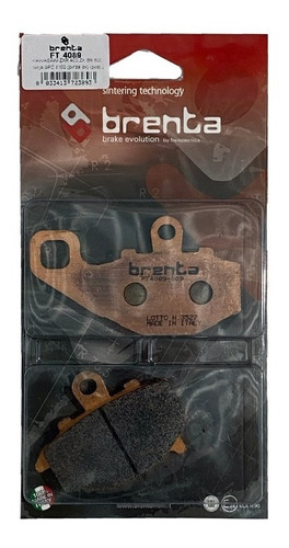 Pastilla Freno Brenta Ft4089 Kawasaki Zx 10 R 04/10 Trasera