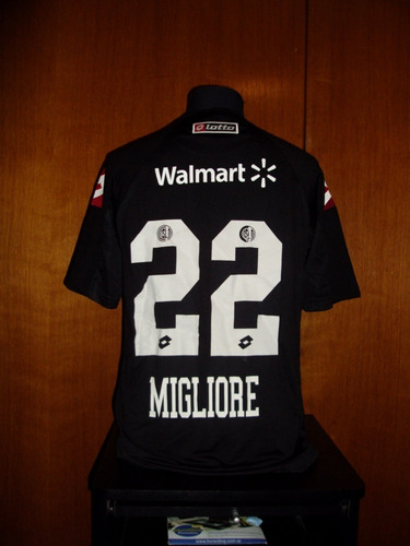 Camiseta San Lorenzo Negra Lotto 2009 Arquero 22 Migliore