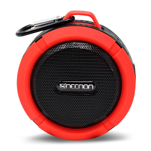 Bocina Portatil Bluetooth Contra Agua Necnon Nb-03w Rojo