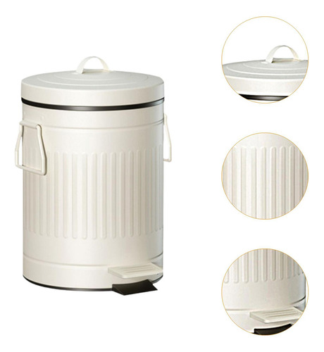 Pase De Metal De Basurero Con Cubo Interno 31.5cmx42cm
