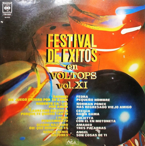 Festival De Éxitos En Voltops Vol 11 4 Lp 