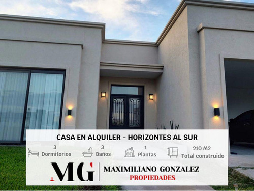 Casa En Alquiler  Horizontes Al Sur