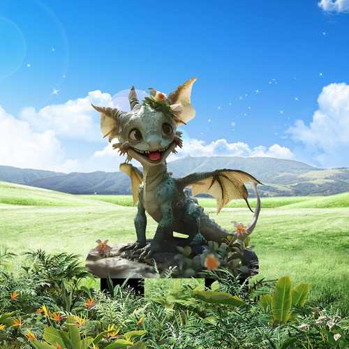 Tampão De Piso Acrílico Dragon Garden