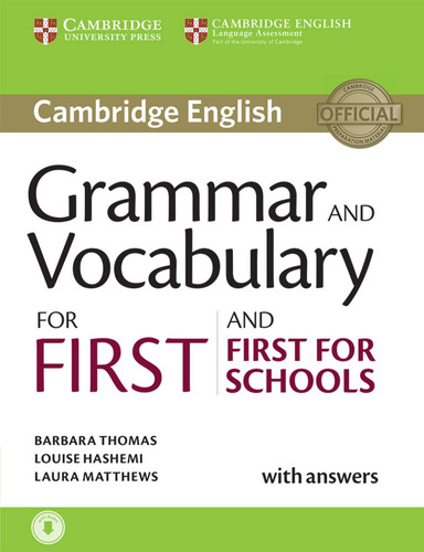 Libro Grammar And Vocabulary For First And First For Schools