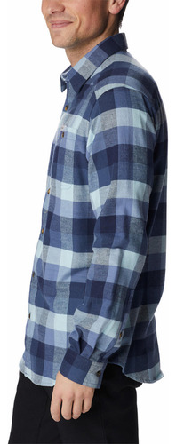 Camisa Hombre Cornell Woods Flannel Azul Columbia