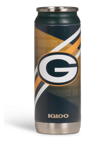 Igloo, 16 Oz De Acero Inoxidable, Lata, Green Bay Packers