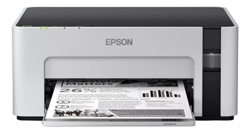 Imagen 1 de 3 de Impresora simple función Epson EcoTank M1120 con wifi blanca y negra 100V/240V