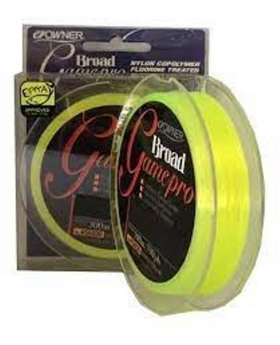 Linha Owner Broad Gamepro 0,32 Mm 300 Metros Cor.amarelo