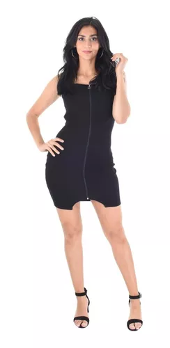 Vestido De Mujer Casual Corto Cierre Al Frente Negro 351 en venta en  Cuauhtémoc Distrito Federal por sólo $   Mexico