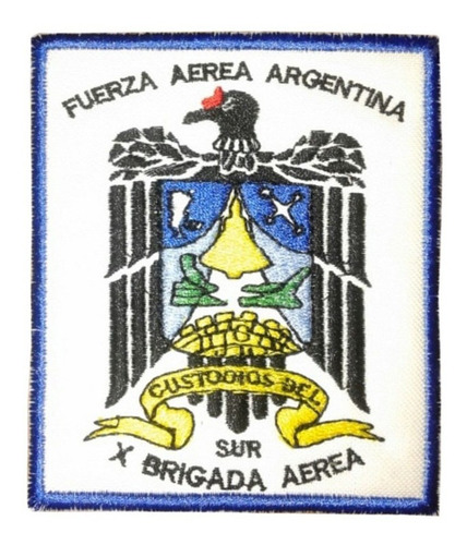 Parches Bordados Faa Aérea Argentina X Brigada Aérea Sur