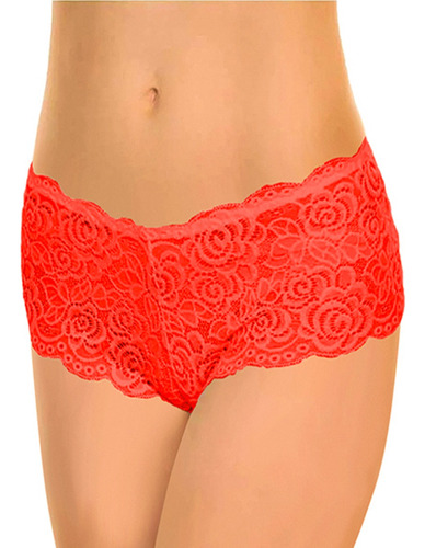 Panty Boxer Cachetero Encaje 6 Pzs Elegants 