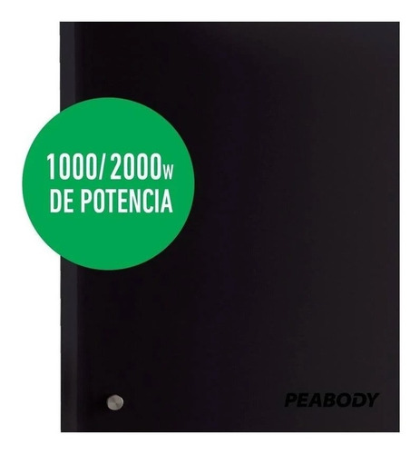 Panel calefactor eléctrico Peabody PE-VQM20 negro 220V