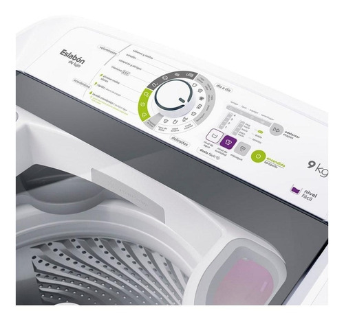 Imagen 4 de 6 de Lavarropas automático Eslabón de Lujo EWH09A blanco 9kg 220 V