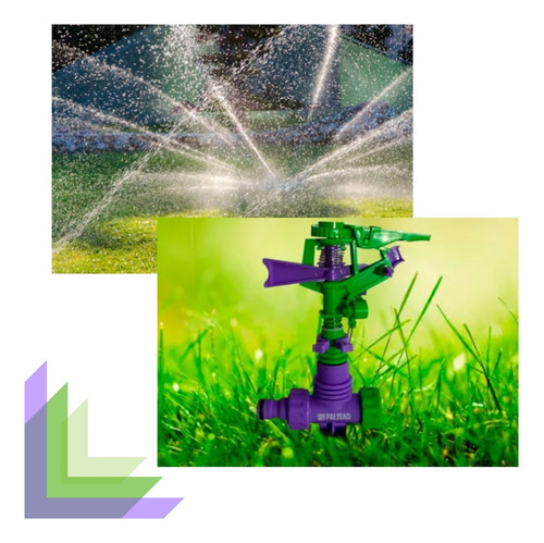 Kit 2 Aspersor Setorial Irrigador De Jardim Horta Canteiro