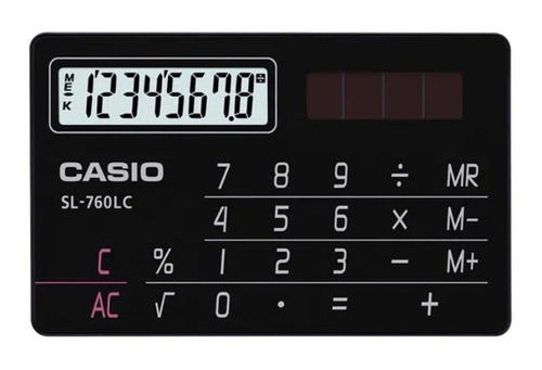 Calculadora Casio Sl-760lc 8 Digitos Carga Solar