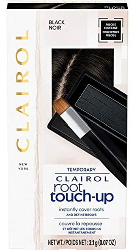 Clairol Root Touch-up - Polvo Oculto, Color Negro, 1 Unidad