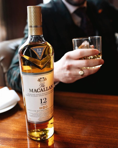 Imagen 3 de 7 de Whisky The Macallan 12 Años Triple Cask 700ml Estuche