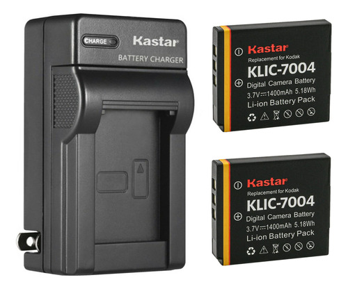 2 Bateria Cargador Pared Ca Para Kodak Playsport Playtouch