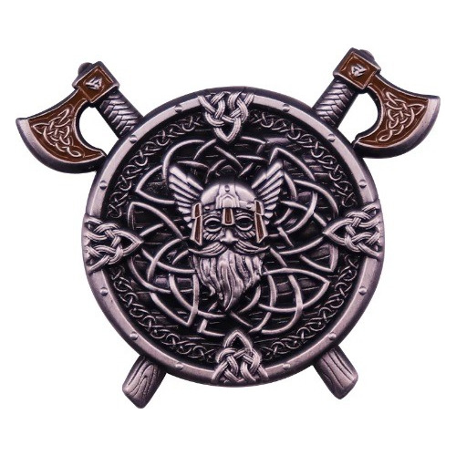 Pin Broche Vikingo Odin Hachas 