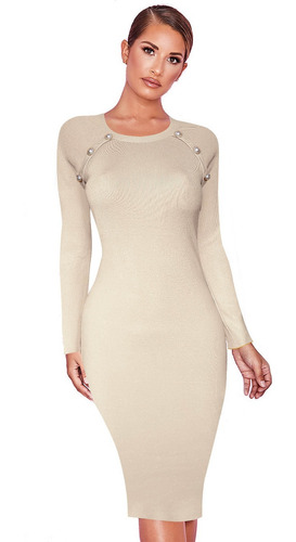 Vestido Ashley Lana Invierno Cashmere Oficina Arma Tu Look