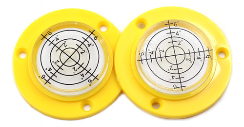 Driak 2pc 50 mm Multipurpose Circular Bullseye Burbuja Nivel