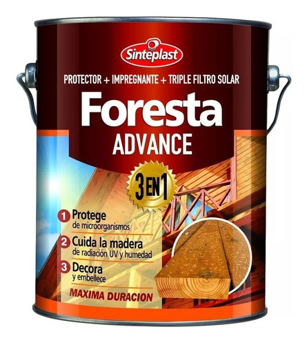 Foresta Advance Impregnante Maderas Brillante X 20 Litros