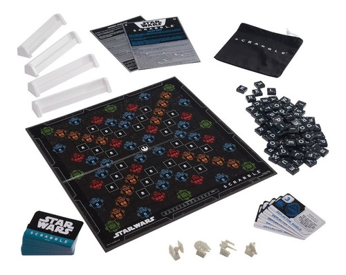 Juego De Mesa Familiar Scrabble Star Wars Niños Nuevo Oferta