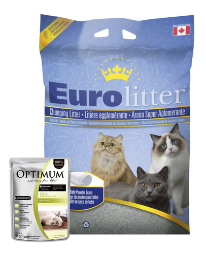 Sanitario Gatos Eurolitter - Arena Aglomerante 7 Kg