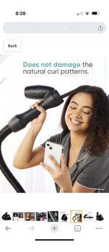Revair Secador De Cabelo Reverso Como Aspirador Cor Preto 110v