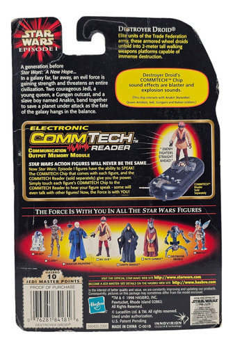 Star Wars Episode I Phantom Menace Destroyer Droid Mtsbwy (Usado)