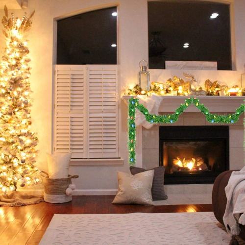 Guirnalda De Navidad Artificial 4.5 Metros 50 Luces Led