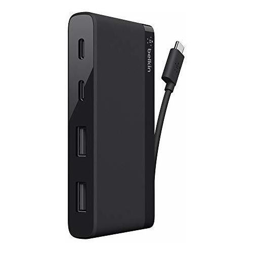Hub Usb C De 4 Puertos Belkin, Diseño Ultraportátil, Usb Tip