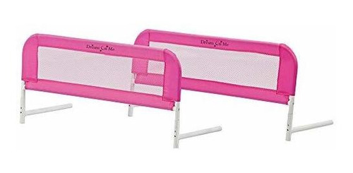 Dream On Me Malla Cama Rieles Rosa Pequeña 2 Cuenta