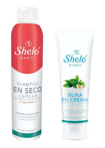 Shampoo En Seco Capilar + Silika En Crema Shelo