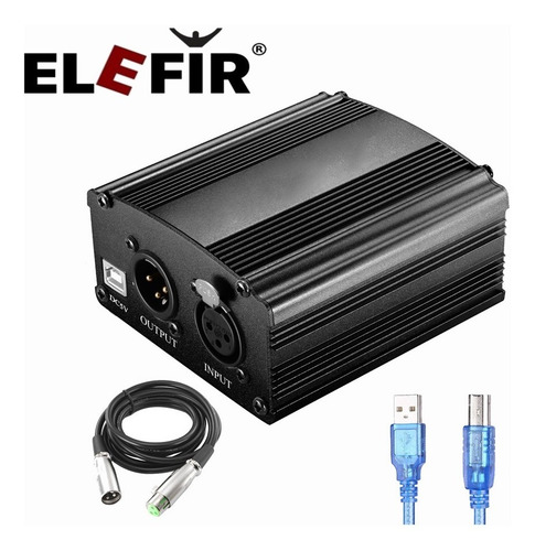 Imagen 3 de 9 de Fuente Phantom Power 48v Para Micrófono Sin Fuente Por Usb