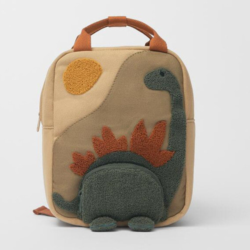 Mochila De Dinosaurio Pequeña Con Cuello Largo Bordado M W 3