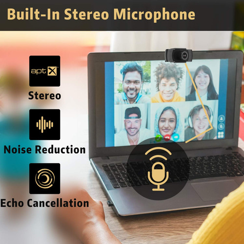 Webcam Hd Com Microfone Para Laptop/mac/tv (septekon)