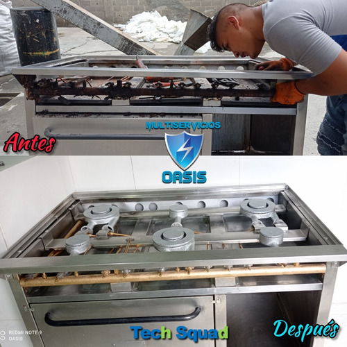 Imagen 9 de 10 de Mantenimiento Cocina Freidora Plancha Horno Campana Marmita