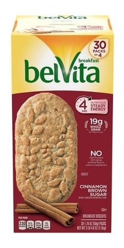 Galletas Belvita 30 Pack Canela Azúcar Morena **importado*