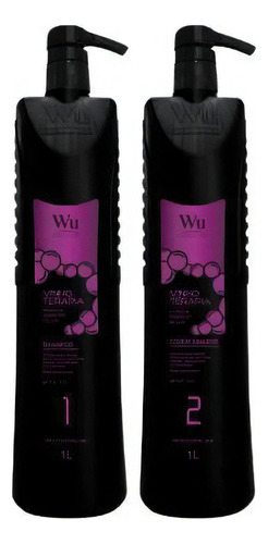 Hidratação Kit Vinho Terapia Profissional Litro Wu Cosmetic