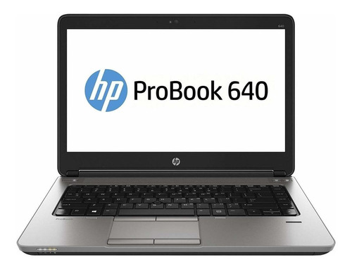 Imagen 1 de 4 de Laptop HP ProBook 640 G2 negra 14", Intel Core i7 6600U  16GB de RAM 1TB HDD, Intel HD Graphics 520 1366x768px Windows 10 Pro
