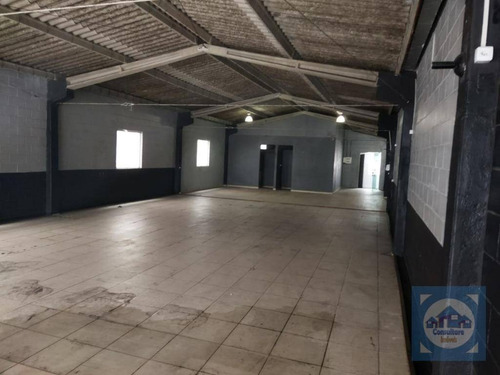 Galpão Para Alugar, 280 M² Por R$ 5.400,00/mês - Vila São Jorge - São Vicente/sp - Ga0044