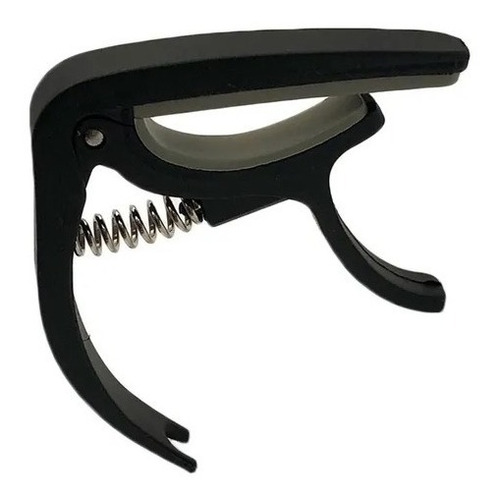 Imagem 2 de 7 de Capotraste Braçadeira Haste Angular Violão Smart + 6 Palheta