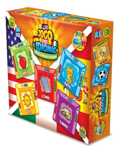 Jogo Infantil Educativo Idiomas Inglês Espanhol Italiano Nf