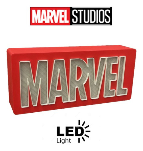 Lampara Led De Mesa Marvel