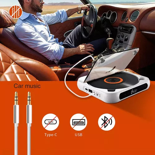 Reproductor De Audio Bluetooth Portátil Para Cd/cd-r/cd-rw/m