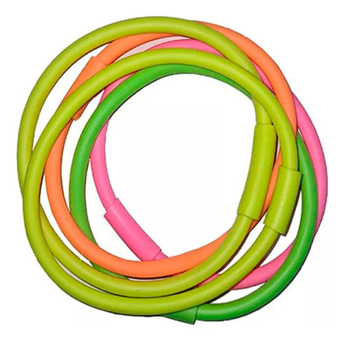 Pulsera De Goma Pastel Fluo Luz Uv Cotillon Pack X 12 Unid